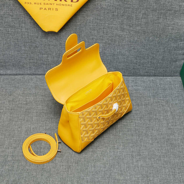 MINI BORSA SAIGON SOUPLE IN TELA GIALLA