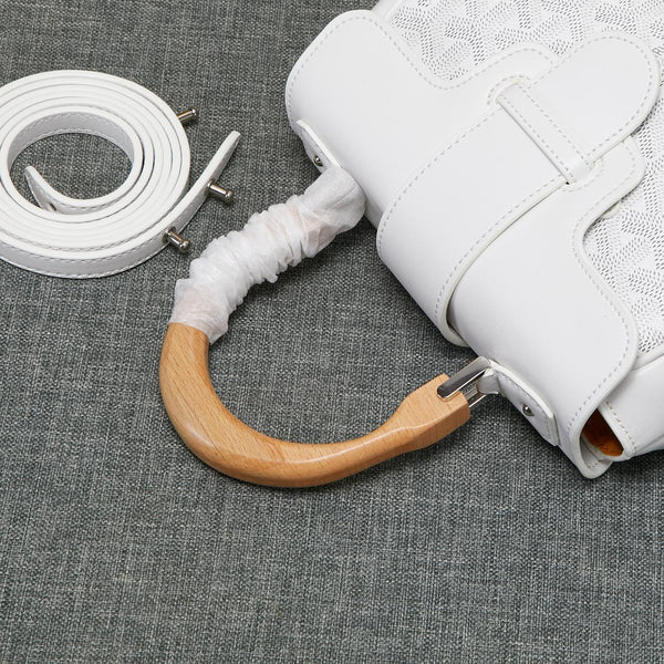 MINI BORSA SAIGON SOUPLE IN TELA BIANCA