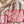 MINI HOBO BOHEME 38CM PINK CANVAS