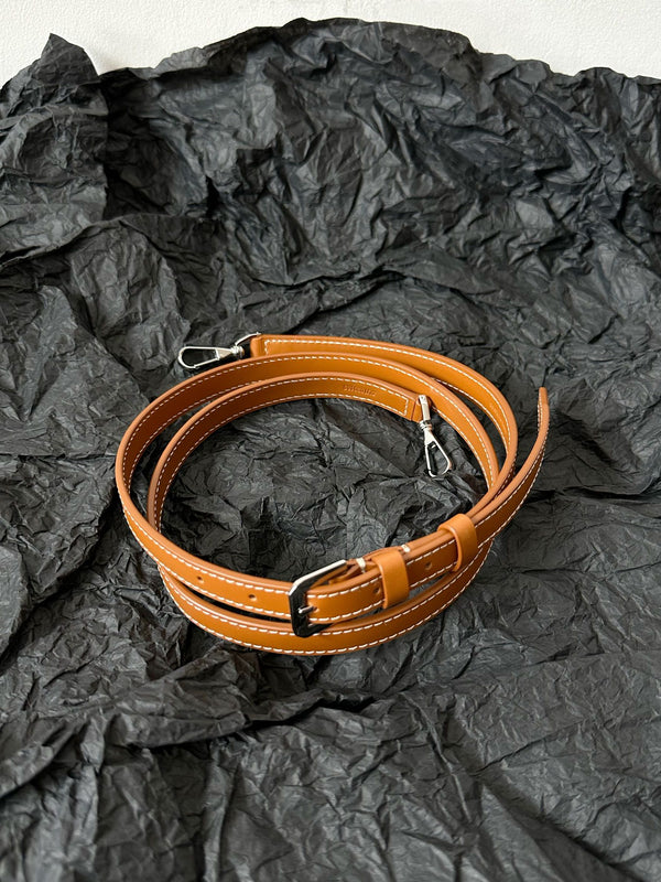 BORSA PER TRUCCO GOYA 20 CM IN TELA NERA E MARRONE CHIARO