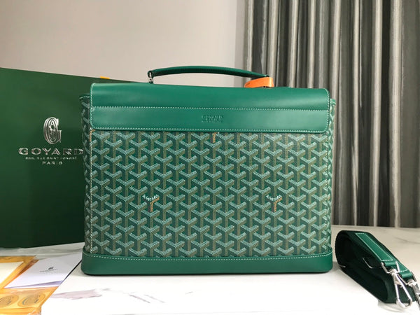 BORSA GOYARD CITADIN 38CM TELA VERDE