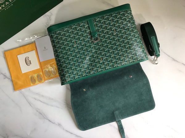 BORSA GOYARD CITADIN 38CM TELA VERDE