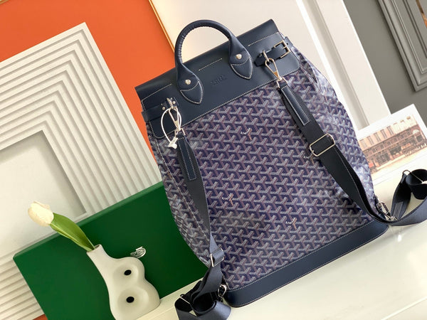 BORSA GOYA STEAMER PM 48CM TELA BLU NAVY