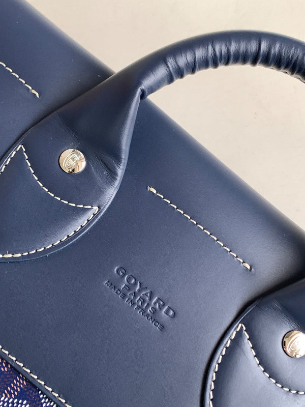 BORSA GOYA STEAMER PM 48CM TELA BLU NAVY