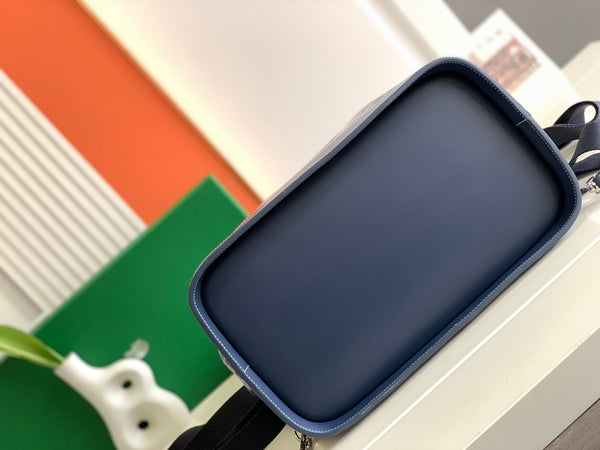 BORSA GOYA STEAMER PM 48CM TELA BLU NAVY