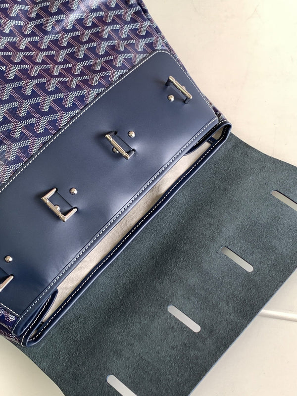 BORSA GOYA STEAMER PM 48CM TELA BLU NAVY