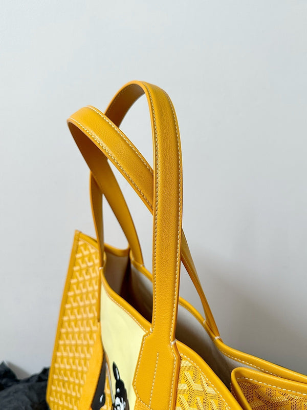 BORSA GOYA VILLETTE 45CM TELA GIALLA