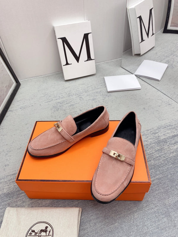 Mocassino Destin in pelle scamosciata rosa chiaro