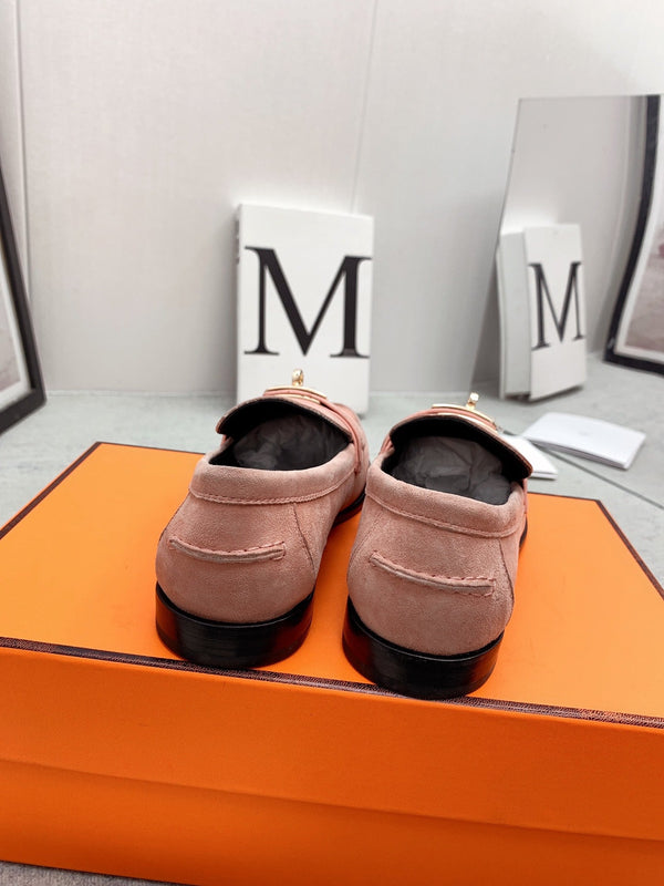 Mocassino Destin in pelle scamosciata rosa chiaro