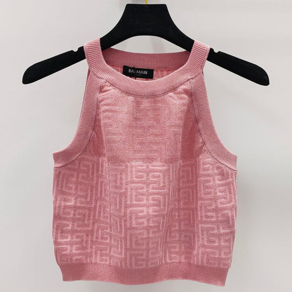 PB Monogram Knitted Top