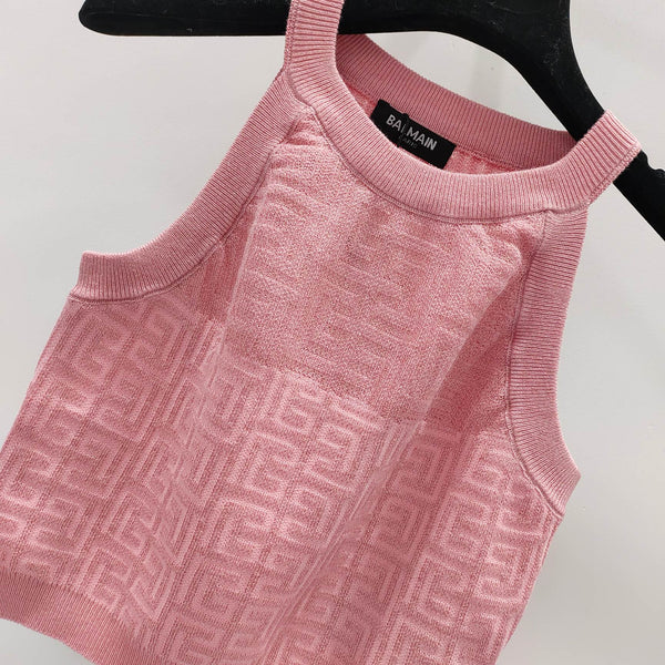 PB Monogram Knitted Top