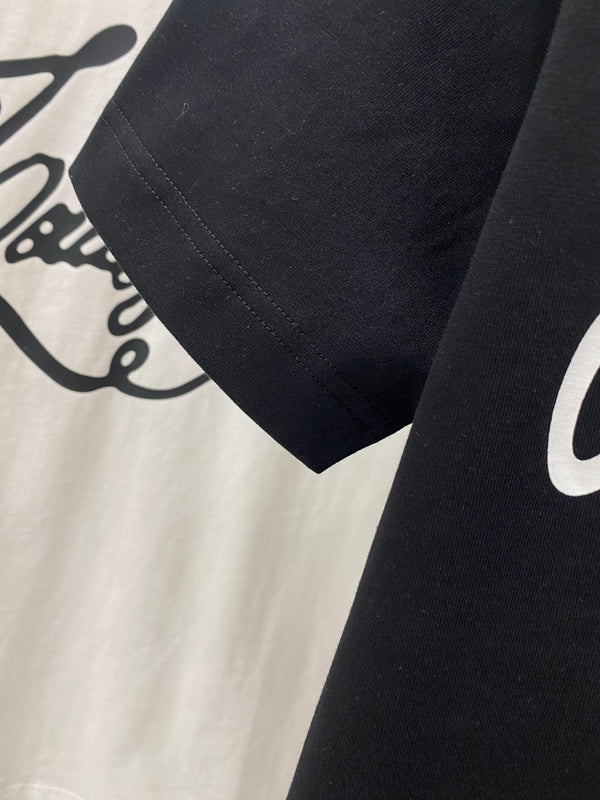 LV T-SHIRT IN BLACK COTTON 239616