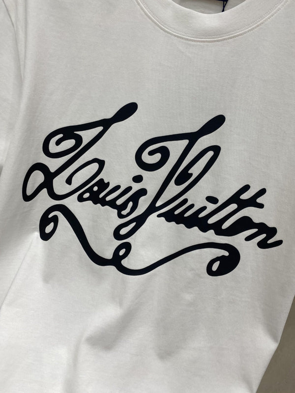 LV T-SHIRT IN WHITE COTTON 239617