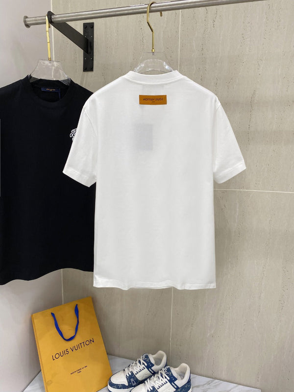 LV T-SHIRT IN WHITE COTTON 239615