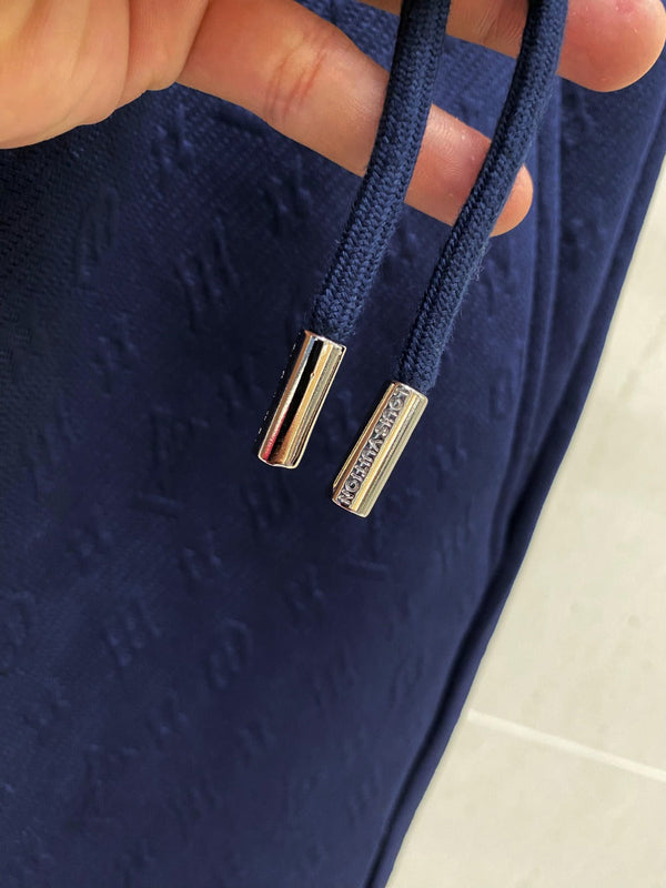 LV PANTALONCINI CASUAL IN COTONE ELASTICIZZATO BLU NAVY 239611