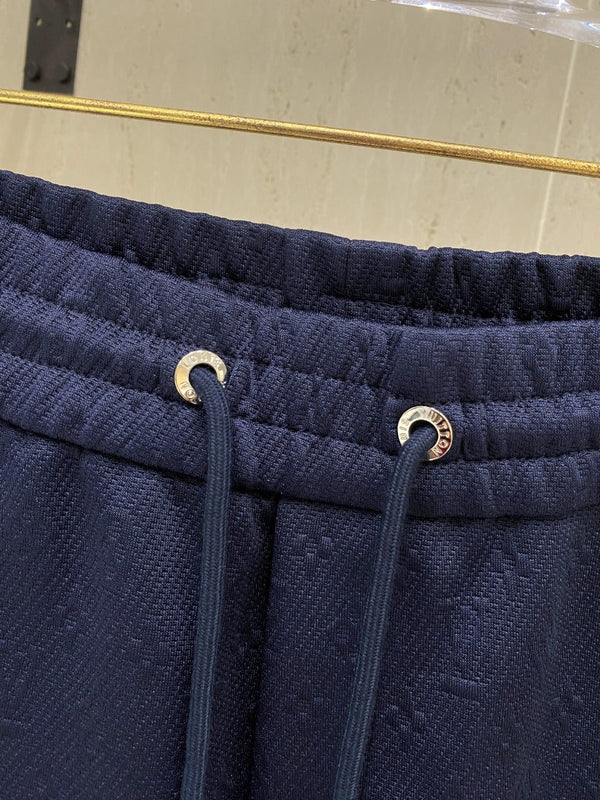 LV PANTALONCINI CASUAL IN COTONE ELASTICIZZATO BLU NAVY 239611