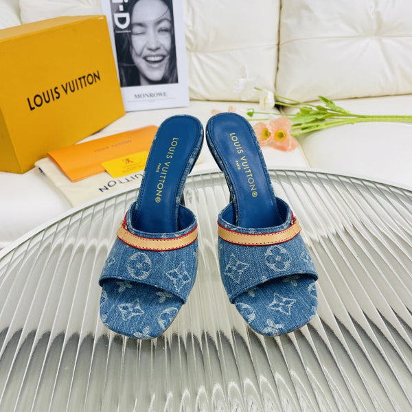 LV Neo Revival 85mm Blue Monogram Calfskin