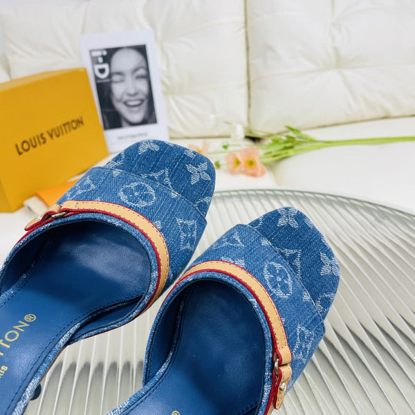 LV Neo Revival 85mm Blue Monogram Calfskin