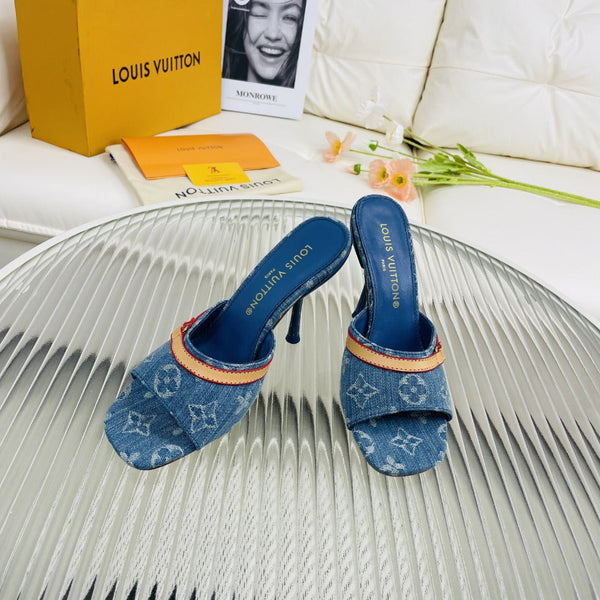 LV Neo Revival 85mm Blue Monogram Calfskin