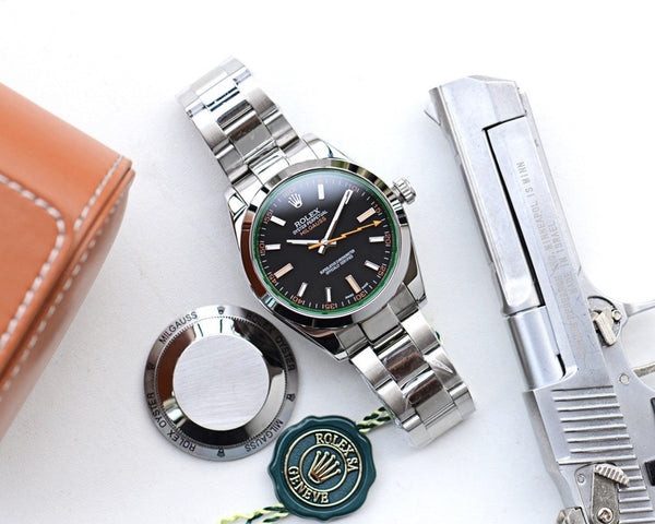 MILGAUSS STAINLESS STEEL BLACK BLUE ORANGE DIAL