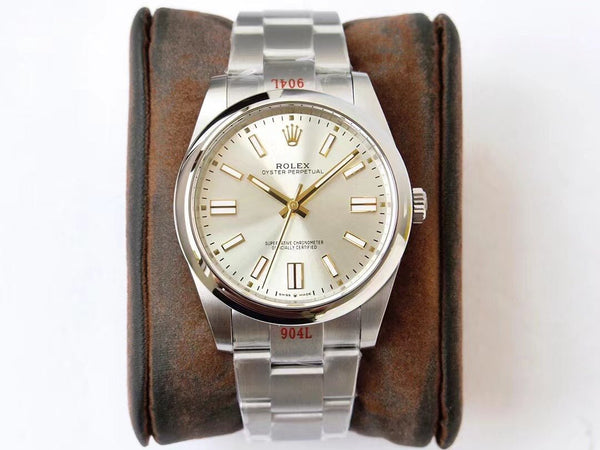 OYSTER PERPETUAL 41 STAINLESS STEEL GOLD GREY DIAL