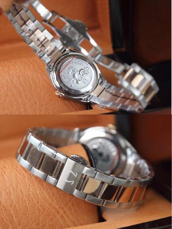 SEAMASTER QUARTZ 33MM QUADRANTE GRIGIO BICOLORE 