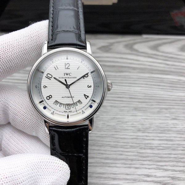 DAVINCI AUTOMATIC STAINLESS STEEL LEATHER