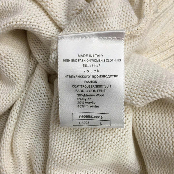 Prad Logo Crew-Neck  Sweater in Bright Silk Blend Wool