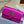 Manolo Capri embellished satin clutch in purple